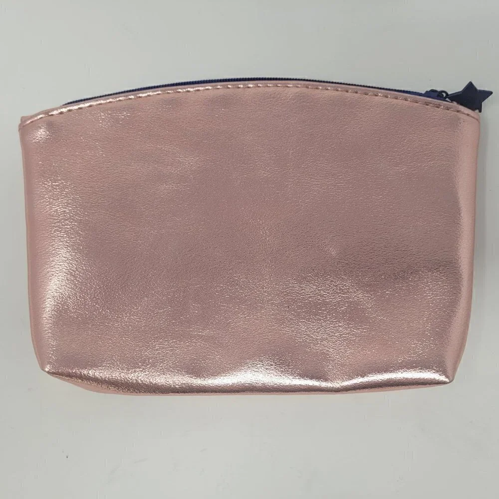 IPSY Metallic Pink  “And Off She Went To Change The World” Cosmetic Bag